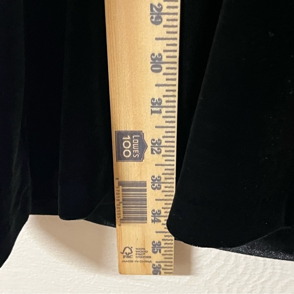 Banana Republic Black Velvet Faux Wrap Mini Dress Size Small - Picture 9 of 9